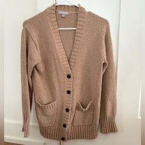 J. Crew Women's Beige Button-Up Cardigan